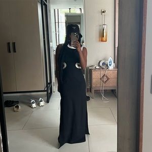 STAUD black and white cutout maxi dress in size XS